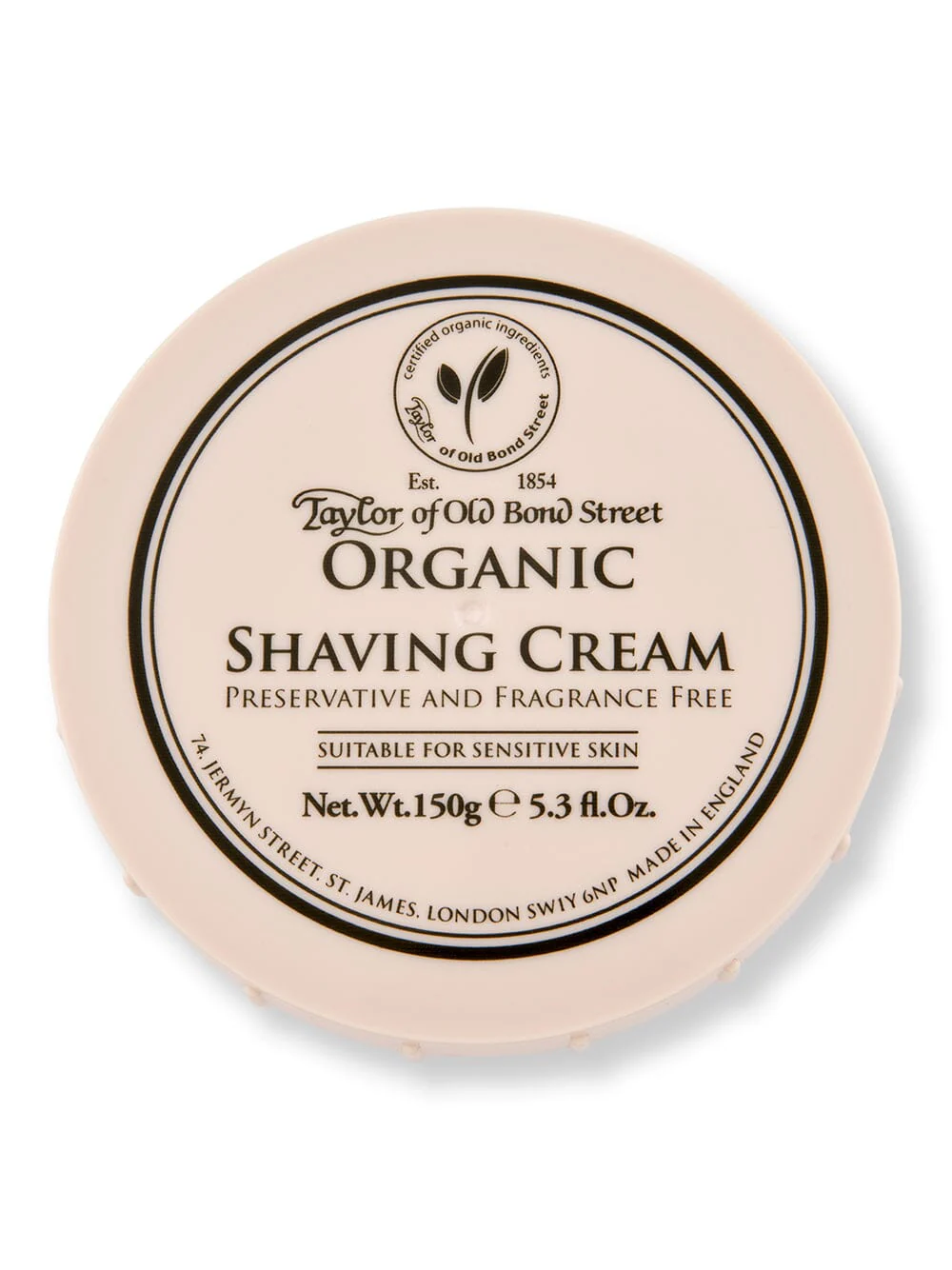 Taylor of Old Bond Street Organic Shaving Cream 150 g