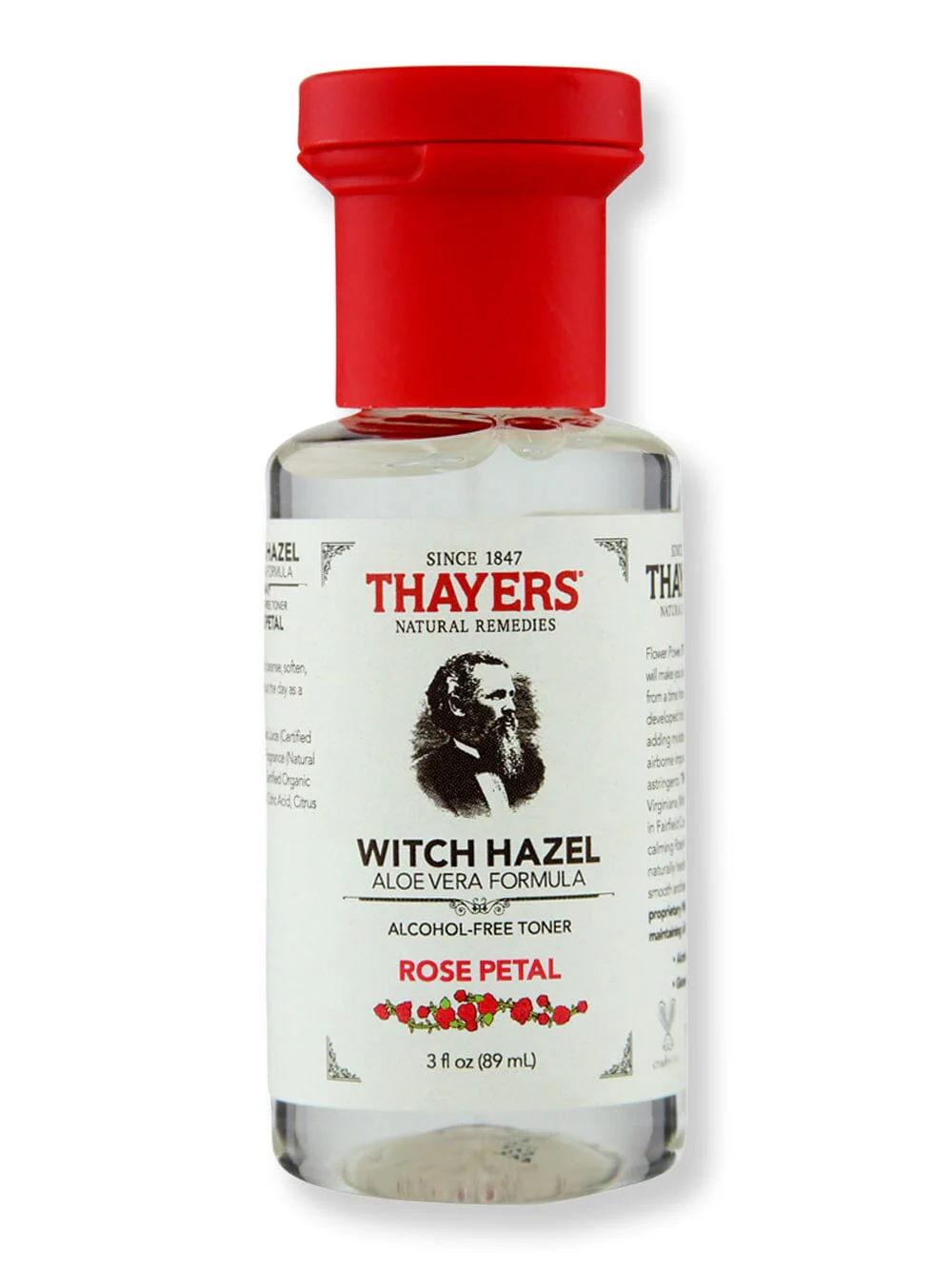 Thayer's Alcohol-Free Rose Petal Witch Hazel Toner with Aloe Vera 3 oz