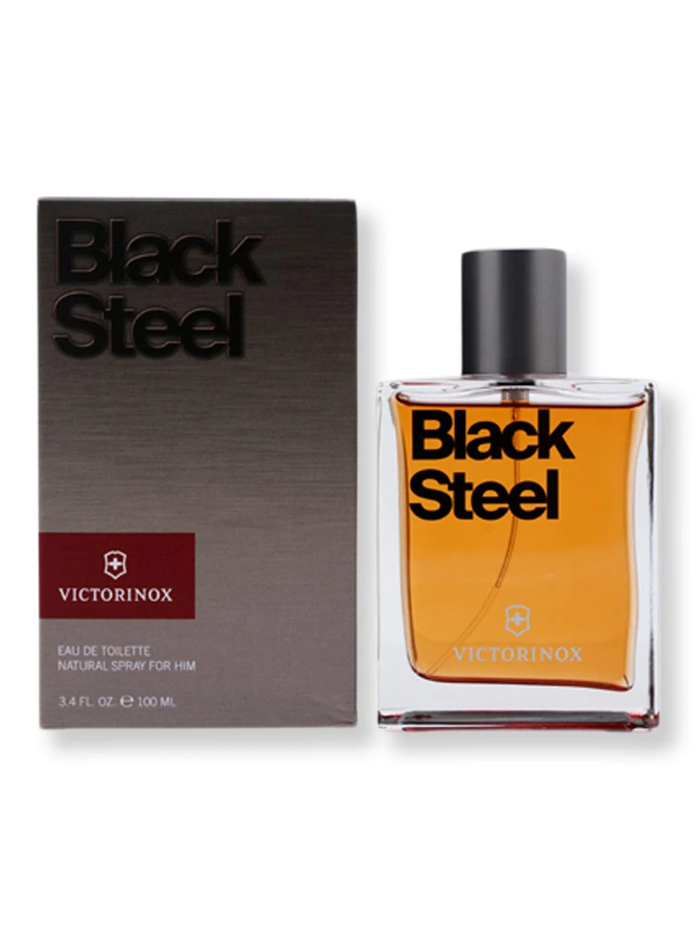 Victorinox Black Steel EDT Spray 3.4 oz100 ml